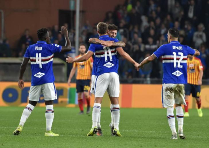 Samp kliver över strecket